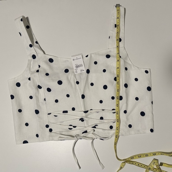 NWT Versona Too Cute Tank White with Dots Size XXL - Picture 10 of 13
